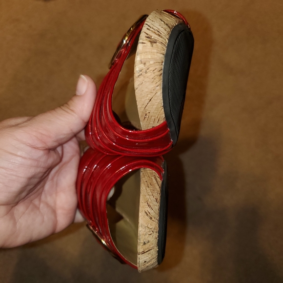 Me Too 8m kitten heels red patten sandal - Persil - Picture 8 of 9